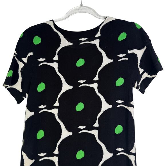 Diane von Furstenberg Chioma Intarsia Knit Dress Size Small Retro Floral Printed - Picture 12 of 16